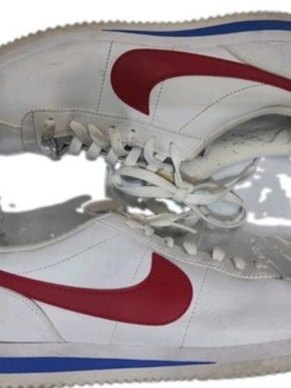 Nike Cortez Men's Sneakers White Red Blue Size US 9